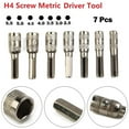 H4 Screw Metric Driver Tool Drill Bit M2.55.5mm Hex Shank Hex Nut
