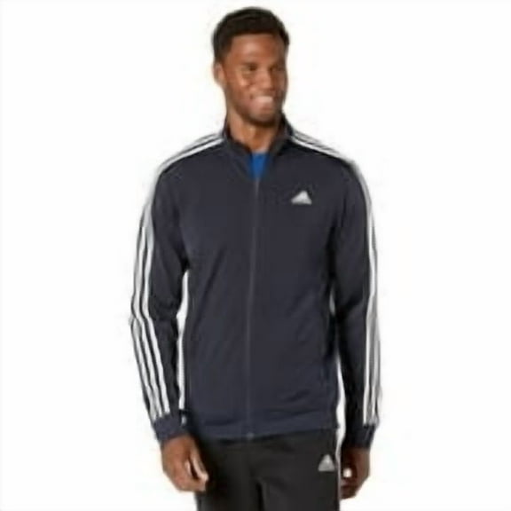 [H46100] Mens Adidas Essentials Warm-Up 3-Stripes Track Jacket