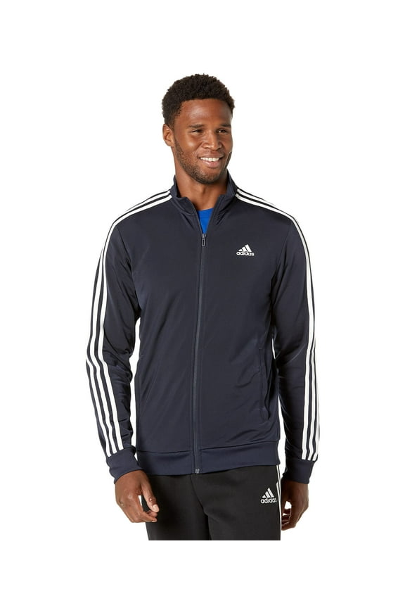 [H46100] Mens Adidas Essentials Warm-Up 3-Stripes Track Jacket