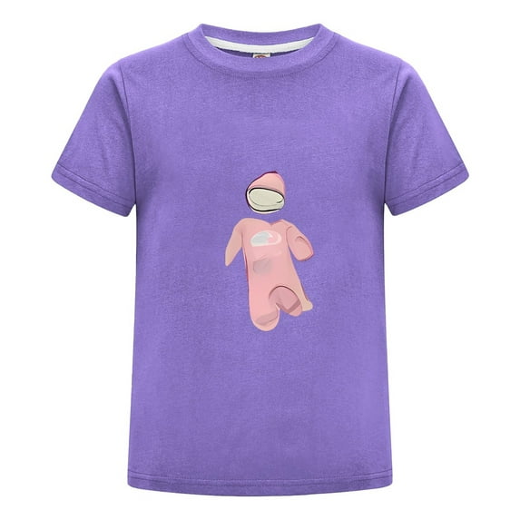 H4867 NTONGSHANBB Custom Kids cartoon T-shirt purple110