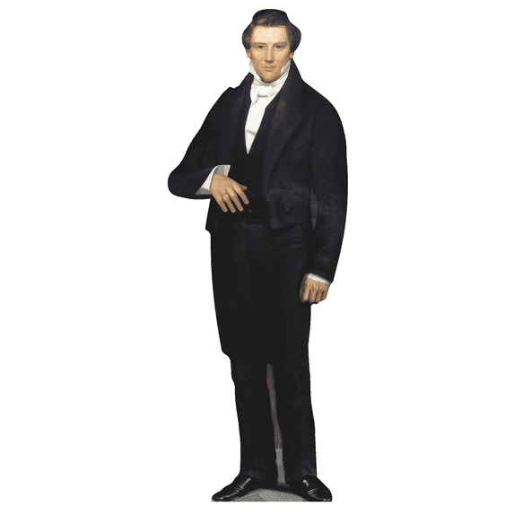 H48815 Prophet Joseph Smith Book of Mormon Latter-Day Saints Cardboard Cutout Standee Standup