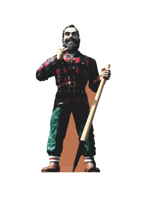 H49939 Paul Bunyan Bangor Maine Rocky Mountains Statue Cardboard Cutout Standee Standup
