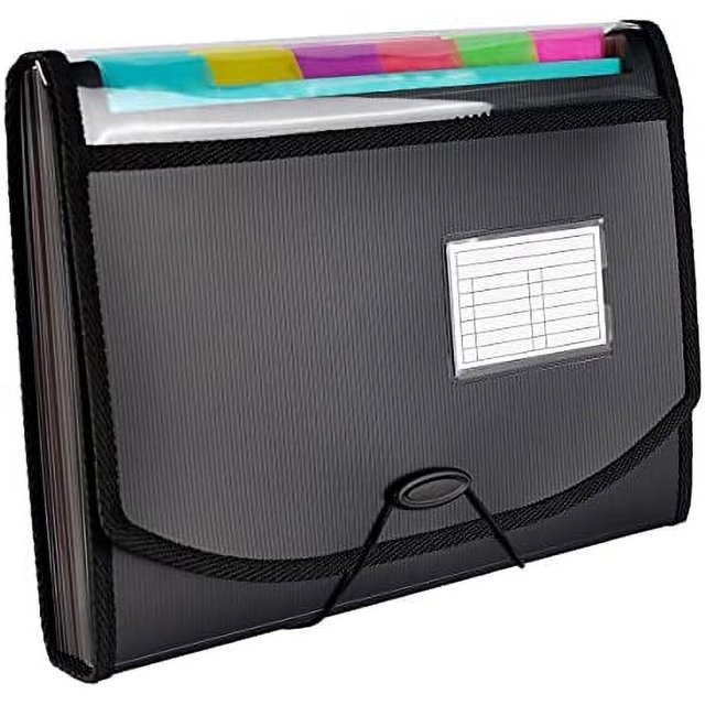 H4D Accordian File Accordion Folders 13 Pockets, Expanding Paper Filing