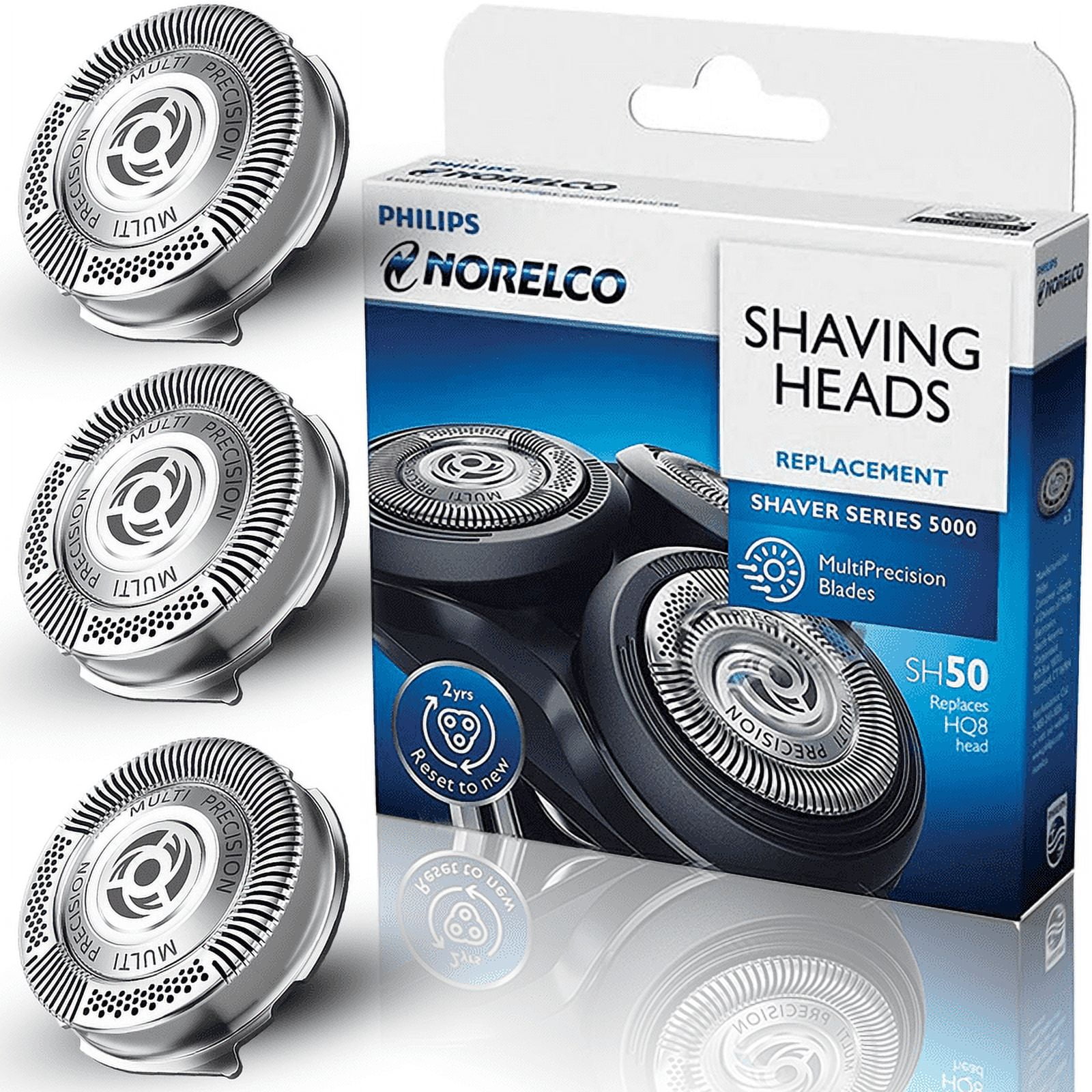 H50 Replacement Shaving Heads Compatible with Philips Electric Shaver Series 5000,AquaTouch (S5xxx)PowerTouch (PT8xx, PT7xx) 3 Pack