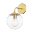 thumbnail image 1 of H503101-AGB-Mitzi-Meadow-1 Light Wall Sconce in Transitional Style-7 Inches Wide by 11.5 Inches High-Aged Brass Finish, 1 of 1
