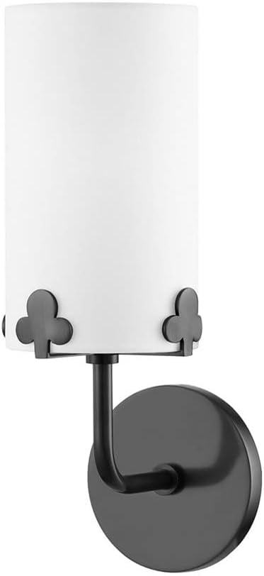 Darlene Old Bronze Dimmable Wall Sconce with Belgium Linen Shade