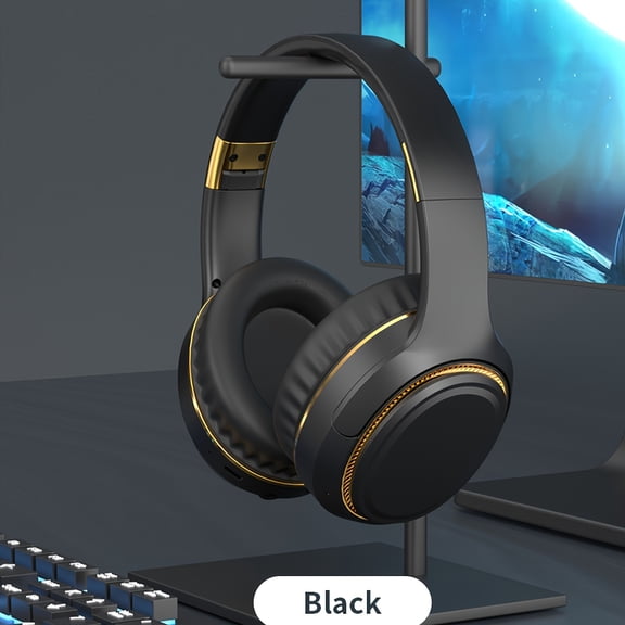 H6 Wireless Headphones, 5.0 Stereo Surround Sound, On-Ear Sports Headset with Volume Control, Condenser Mic, Closed-back Design, USB Type-C Charging, Rechargeable Lithium Polymer Battery