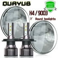 thumbnail image 1 of H6024 7" Round Glass Headlight Housing H4 Conversion Lights LOOK PAIR NEW, 1 of 12