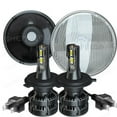 thumbnail image 1 of H6024 Head Light Glass Housing Lamp Classic Chrome 7" Round LED Conversion Kit, 1 of 12