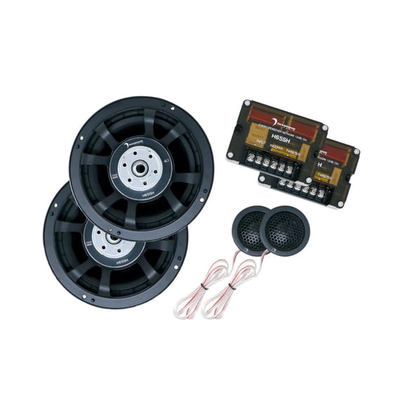 Diamond Audio 6.5 HEX Series 2-Way Shallow Component Set w/Silk Dome Tweeter - H65SH