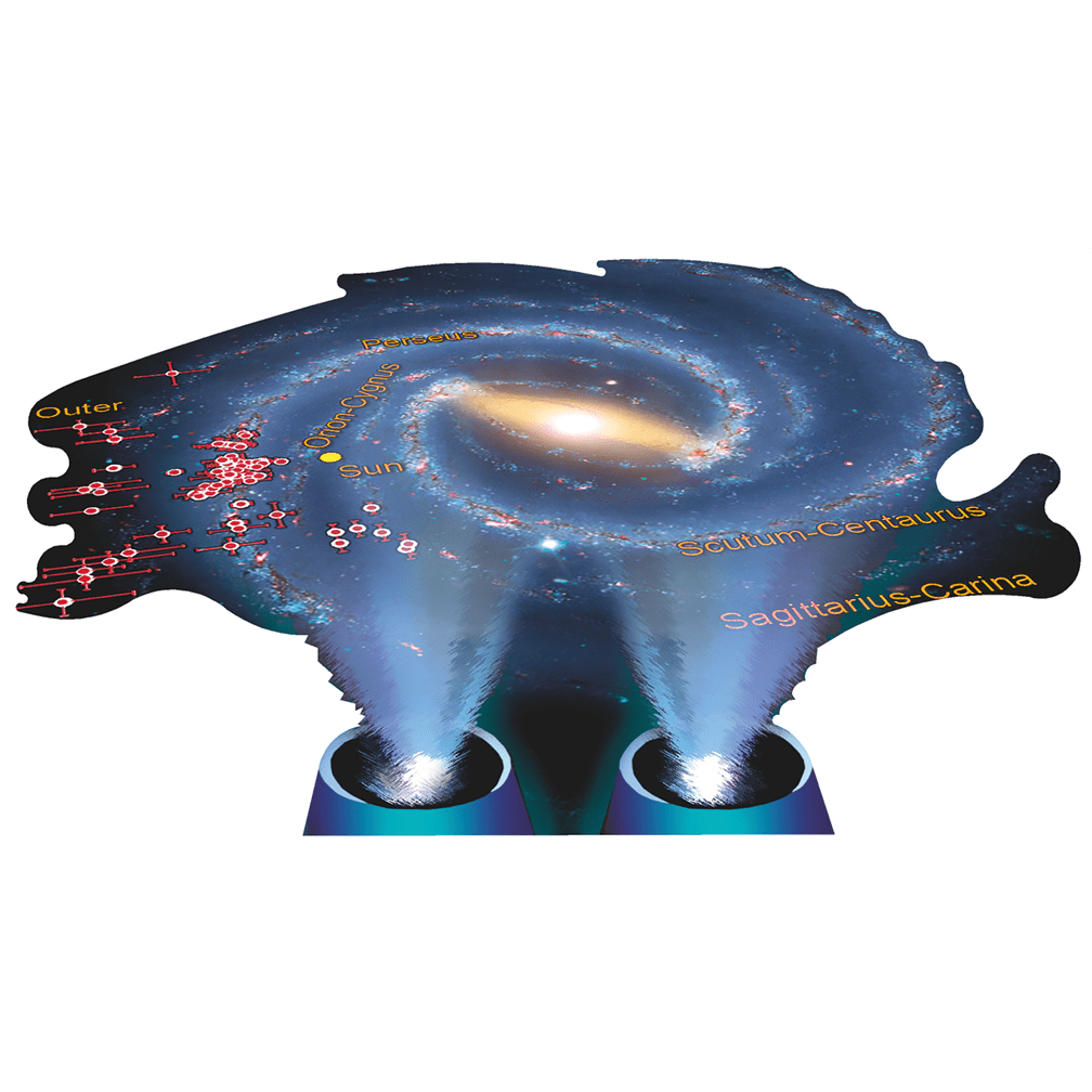 H69312 Milky Way Hologram Galaxy Map