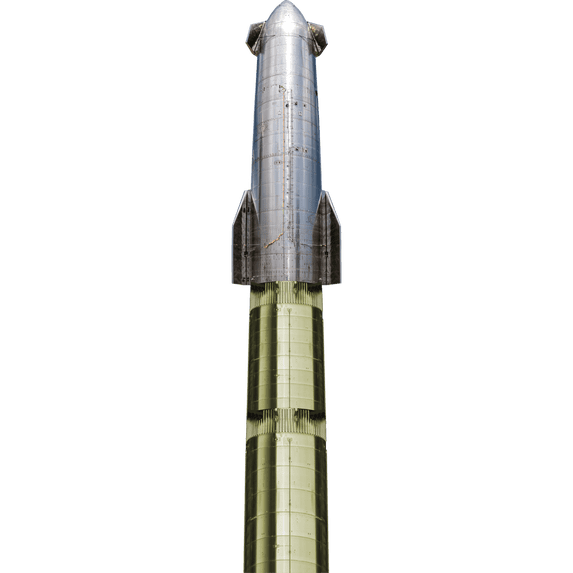 H69341 Spacex Starship Sn16 Space Agency Exploration With Booster