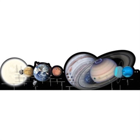 H69370 SETI Solar System Planet Chart Mercury Venus Earth Mars Jupiter Saturn Uranus Neptune Cardboard Cutout Standup Standee