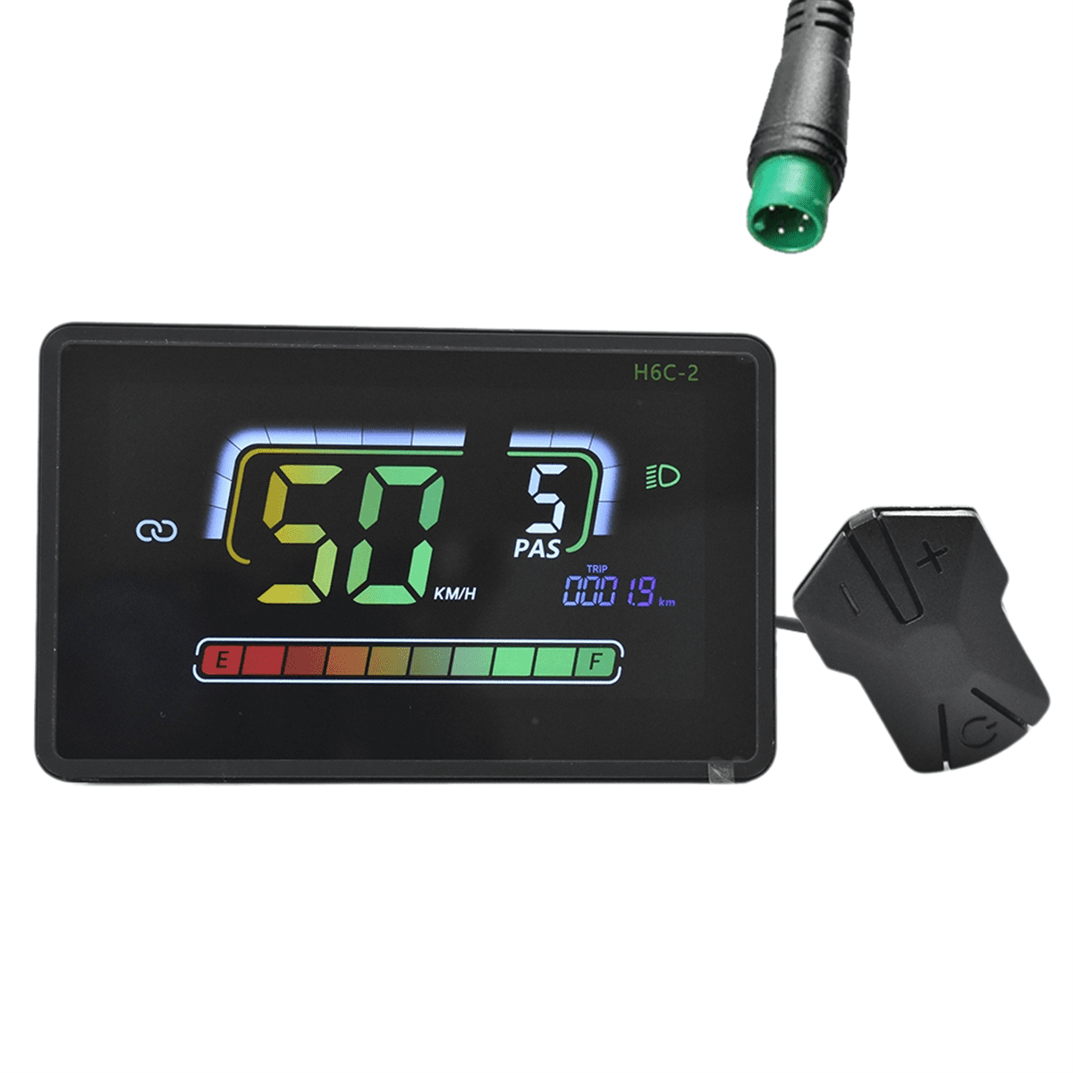 Compteur Scooter électrique P3C Écran LCD Pour Vélo/scooter électrique - Compatible 24V/36V/48V/60V - Connexion 6 Pins Tableau De Bord