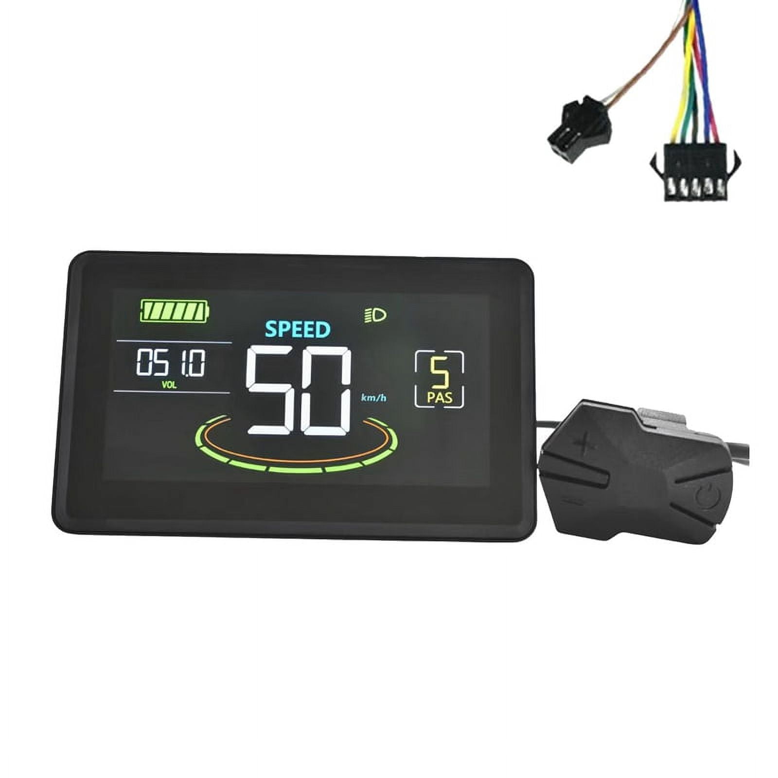 H6C Écran LCD pour vélo électrique 24 V-60 V E Scooter Écran couleur avec USB UART pour remplacement de vélo électrique (SM 5 broches