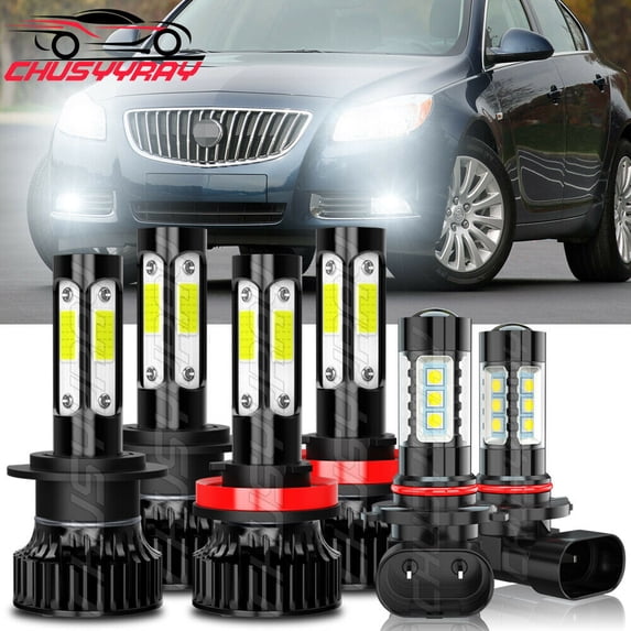 H7 H11 H8 H9 LED Headlight Kit Plug&Play for BUICK Regal 2011-2013 Fog Light