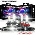 thumbnail image 1 of H7 H11 LED Headlight 881 Fog Light Combo 6x Bulbs Plug&Play 6000K White Conversion Kit, 1 of 13