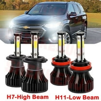 H7 H11 LED Headlight Bulbs for Chevrolet Traverse 2013 2014 2015 2016 2017 2018 High&Low Beam 4pcs