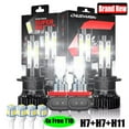 thumbnail image 1 of H7 H7 H11 for Mercedes Benz ML350 2008 2009 2010 2011 LED Headlight Fog Light Bulbs 6000K White 6x, 1 of 16