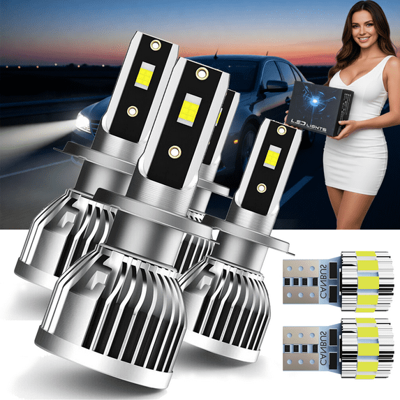 H7 H7 LED Headlight Bulb Combo For Mercedes-Benz GL63 AMG 2013-2016,Direct Plug and Play, 6500K LED H7 High Beam,H7 Low Beam,T10 License Plate Light,Car OEM Replacement, Pack of 6