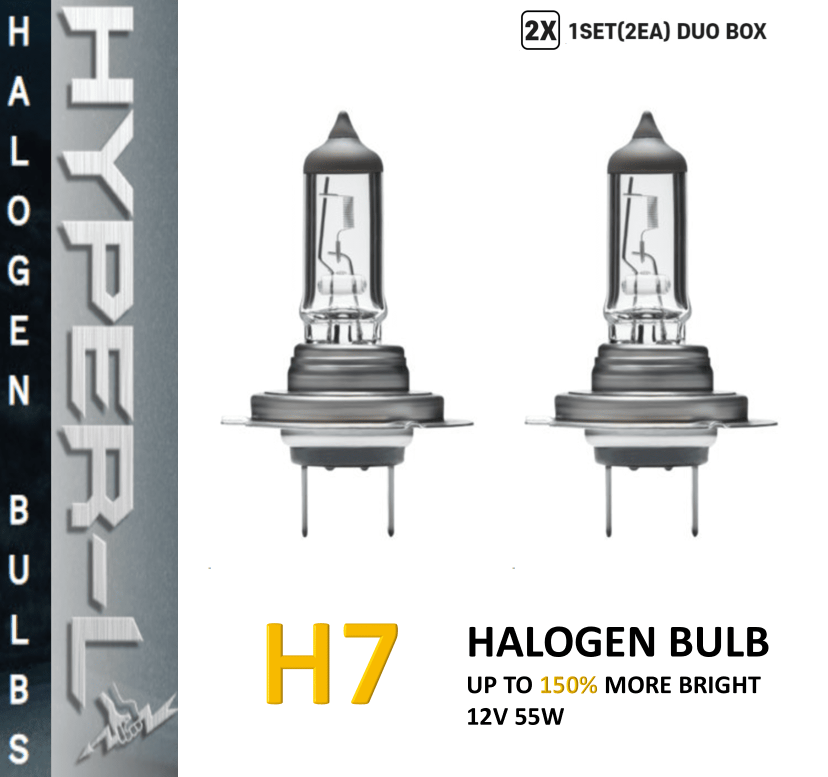 H7 PHILIPS X-treme Vision +130% Headlight x2 Bulbs H7 Halogen 12972XVS2  NEW!