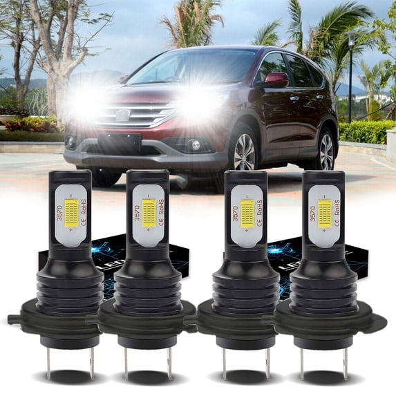 H7 Headlights for 2003-2006 Hyundai Tiburon H7 LED High/Low Beam 6500K White