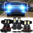 thumbnail image 1 of H7 Headlights for 2007-2012 GMC Acadia 8000K Ice Blue H7 H11 High/ Low Beam 5202/h16 Fog light Bulbs,6pc, 1 of 10
