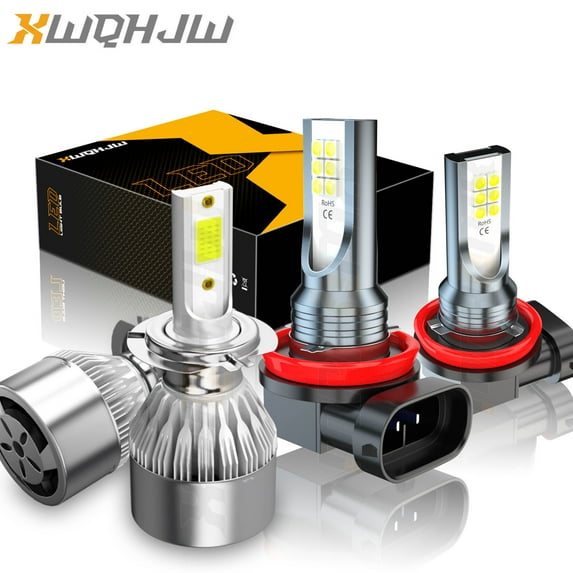H7 High&Low Beam For Hyundai Sonata 2011 2012 2013 2014 2.0L 2.4L LED Headlights H11 Fog Lights 4pcs