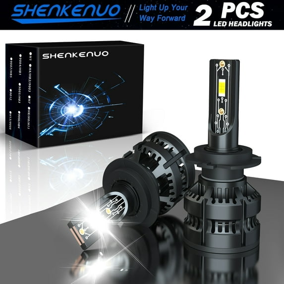 H7 High/Low Beam For Suzuki Hayabusa GSX1300R 1999-2009 LED Headlight Bulbs 10000LM 6000K Cool White 2pcs