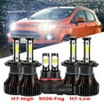 thumbnail image 1 of H7 High&Low Beam for Ford Ecosport 2004 2005 2006 2007 2008 LED Headlights 9006 Fog Lights 6pcs, 1 of 10