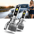 thumbnail image 1 of H7 LED Headlight Bulb For 1996-1997 Audi A4 Quattro,Standard High Beam or Low Beam or Fog Light Bulb,H7 White Headlight Bulbs,High Brightness Headlight Bulb, Pack of 2, 1 of 3