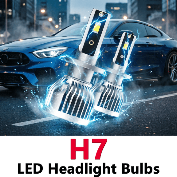 H7 LED Headlight Bulb For 2003 Land Rover Range Rover,Standard High Beam or Low Beam,H7 White Headlight Bulbs,High Brightness Headlight Bulb, Pack of 2