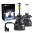 thumbnail image 1 of H7 LED Headlight Bulb, 3800LM 6000K Cool White 200% Brighter, Fog Lights Halogen Replacement Bulb, Pack of 2, 1 of 9
