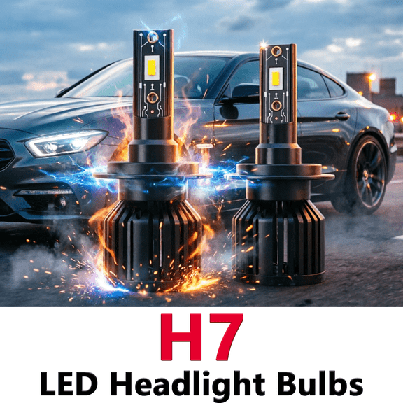 H7 LED Headlight Bulb For 2008 BMW 760Li,Standard High Beam or Low Beam,H7 White Headlight Bulbs,High Brightness Headlight Bulb, Pack of 2