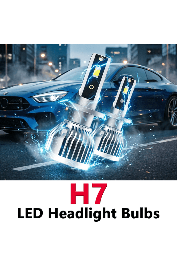 H7 LED Headlight Bulb For 2009-2012 Maybach 57,Standard High Beam or Low Beam,H7 White Headlight Bulbs,High Brightness Headlight Bulb, Pack of 2