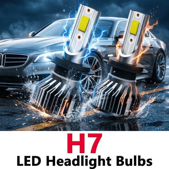 H7 LED Headlight Bulb For 2014 BMW 435i,Standard High Beam or Low Beam,H7 White Headlight Bulbs,High Brightness Headlight Bulb, Pack of 2