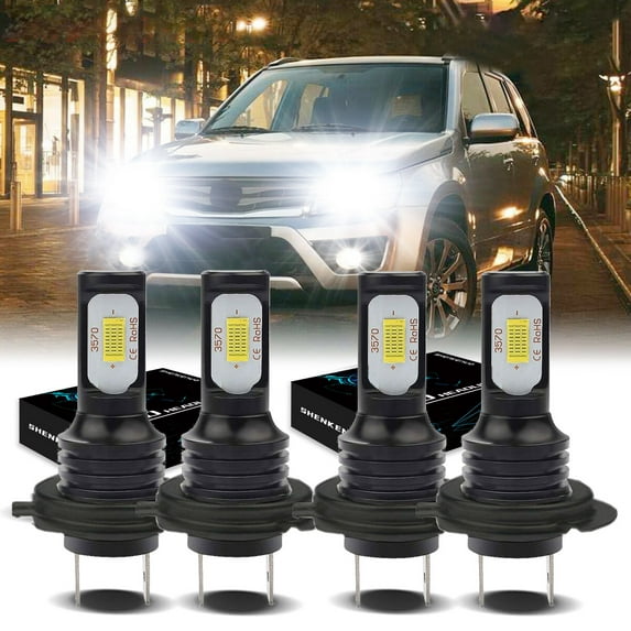 H7 LED Headlight Bulbs for 2016 2017 Grand Vitara H7 LED High/Low Beam 6500K White