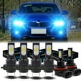 thumbnail image 1 of H7 LED Headlight Bulbs for BMW X1 2010-2019 X3 2004-2014 8000K Ice Blue H7 High/ Low Beam H11 Fog light Bulbs,6pc, 1 of 10