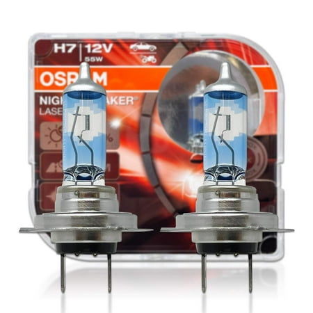 H7: Osram 64210NL Night Breaker Laser Halogen Bulbs | Pack of 2