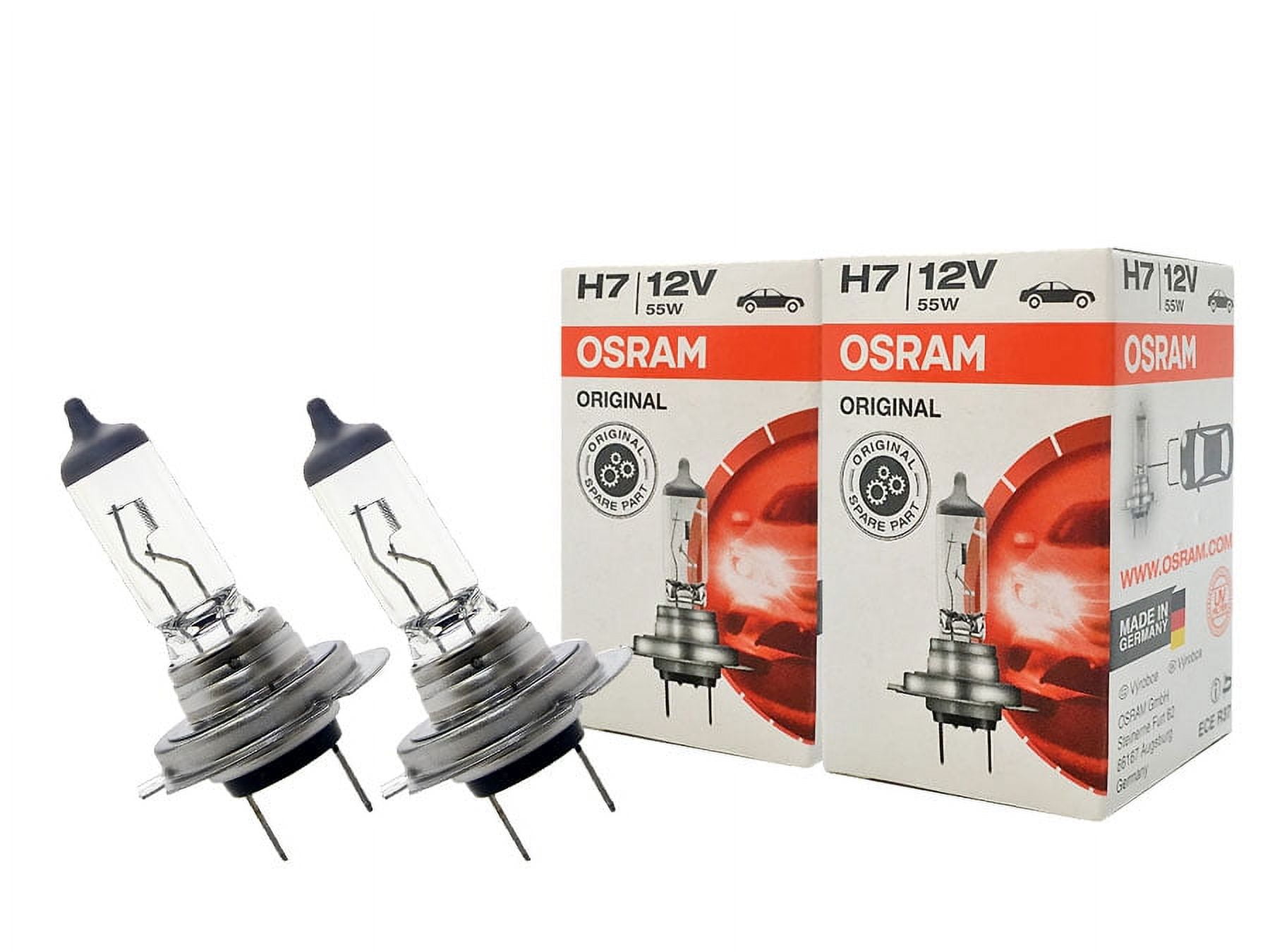 H7 - Osram Original Standard OEM 64210 Halogen Headlight 12V 55W Bulb (Pack  of 2)