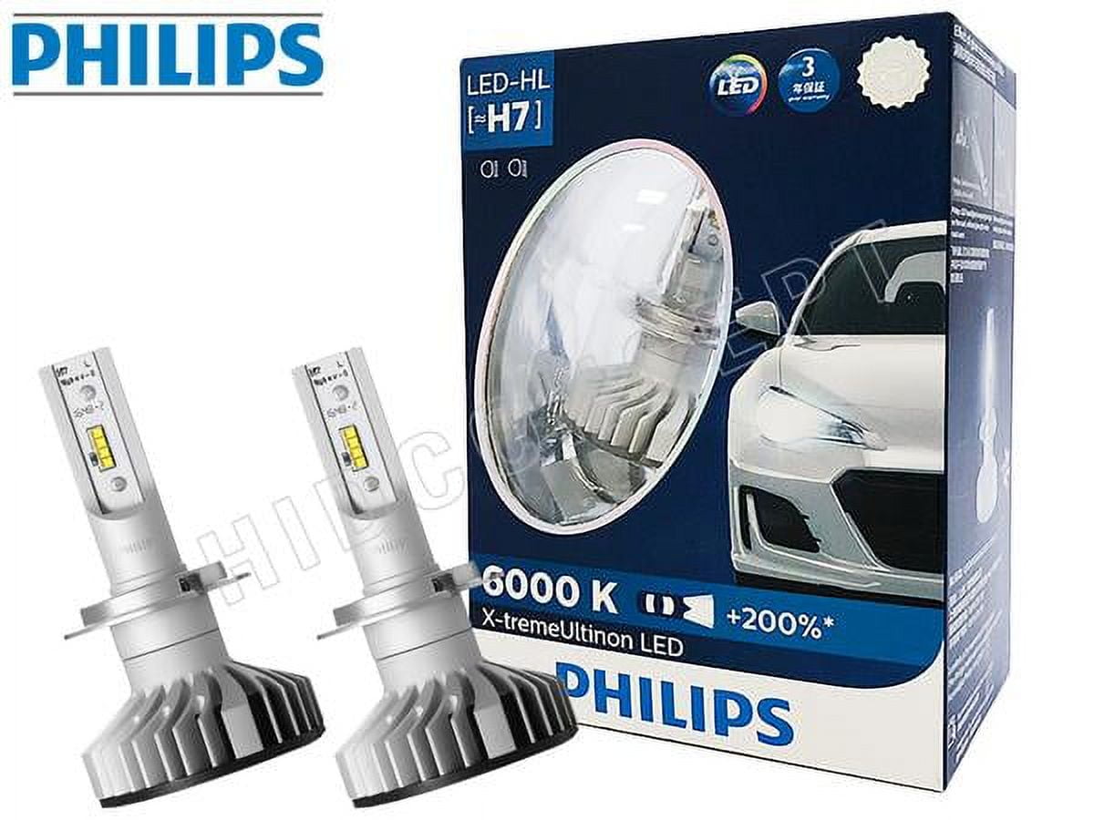 Philips-Lampe LED H7 Ultinon Rally 3551, Puissance Max 50W 4500LM, Lumière  de Sauna pour Voiture, Lampes LED Blanches 6500K, Lumen Max Watt, PX26d,  LUM1Grenoble, 2U35, Laqué X2 - AliExpress