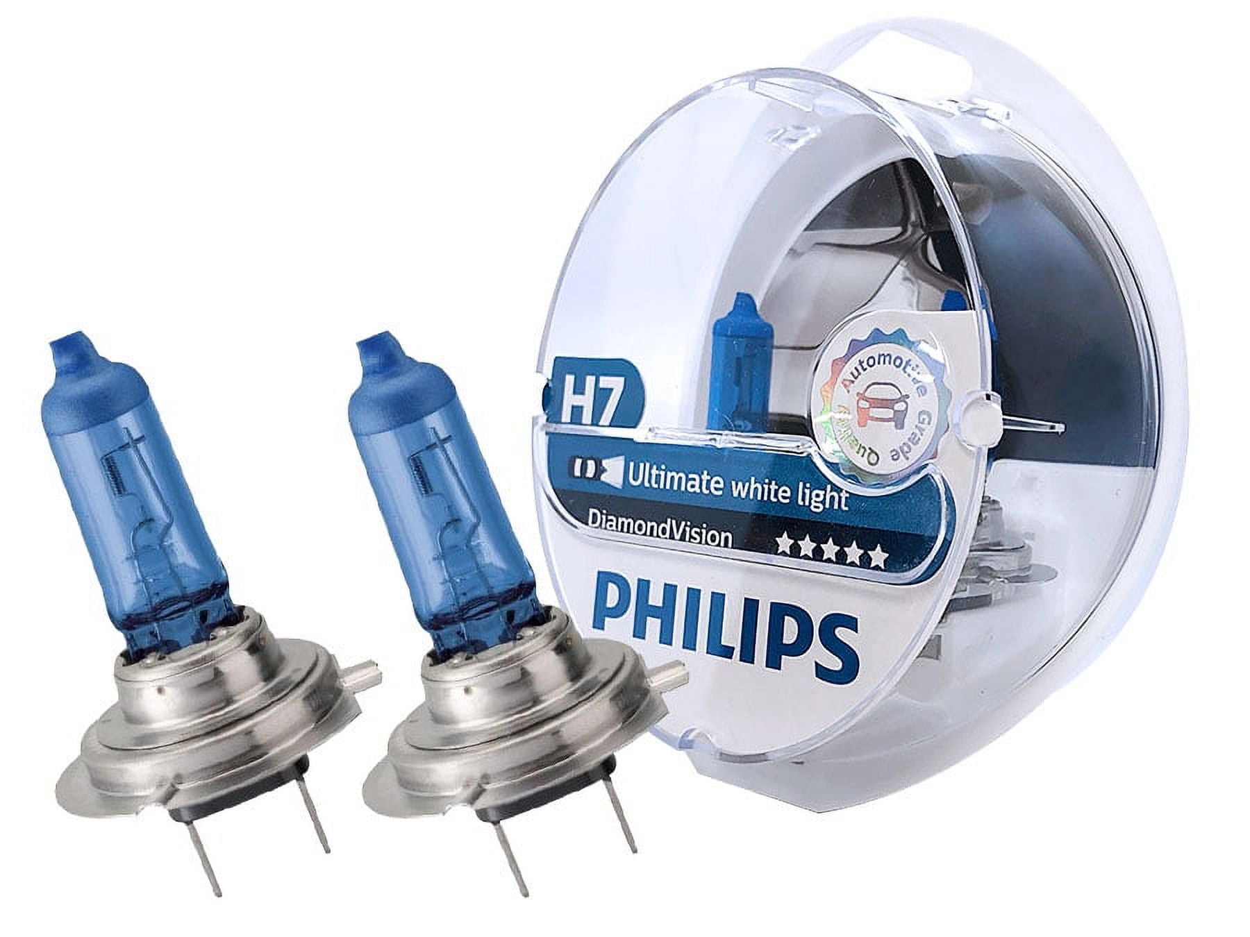 H7: Philips 5000K Diamond Vision Halogen Bulb 12972DVS2 (Pack of 2)