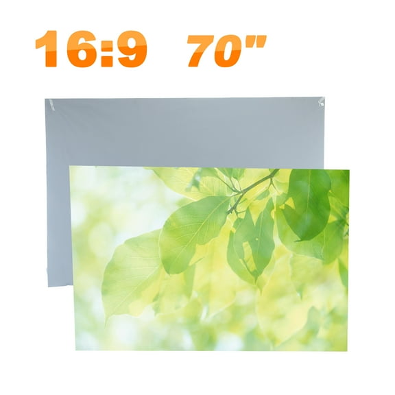 H70Q Projector Screen Simple Foldable Design Polyester 70 Inch 16:9 Portable Projection Curtain for Movie