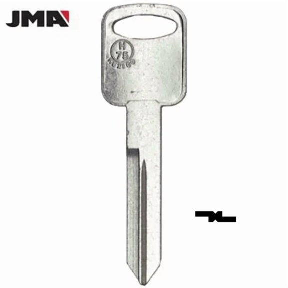 H75 - 1196FD Metal Key Blank For Ford / Lincoln / Mercury