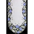 thumbnail image 1 of H7538-B Victorian Rose & Blue Oval Runner, 16 x 36 in., 1 of 1