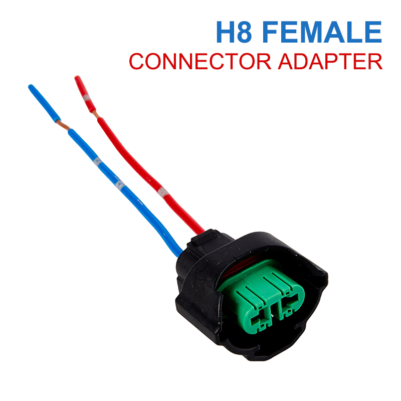 H8 Female Connector Adapter Wiring Harness Socket Automobile Bulb Plug Connector Cable Plug