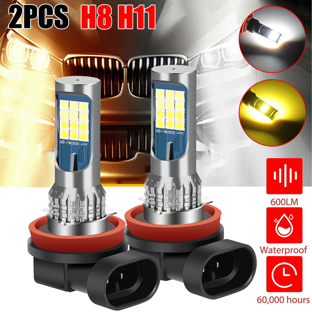 H8 H11 H16 Dual Color Car Led Fog Lamp Bulbs White amber Yellow Driving H8 H11 H16 Dual Color Car Led Fog Lamp Bulbs White amber Yellow Driving
