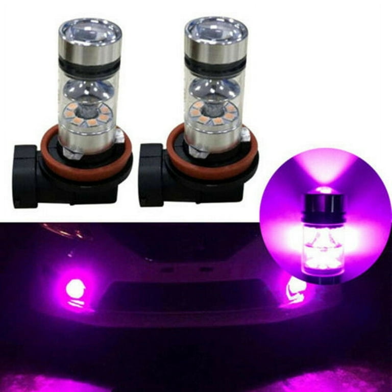 H8 H11 H16 LED Fog Light Driving Bulb DRL Pink purple 100W High