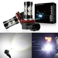 thumbnail image 2 of Xotic Tech 100W LED Fog Light Bulbs For Mazda 3 2004-2016 – 6000K White, H11, Pair 2 of 6