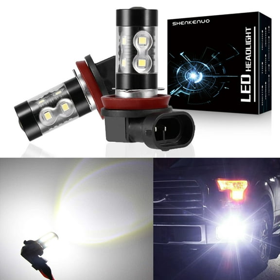 H8 H11 LED Fog Light Bulbs or DRL 6000K White,for BMW 120i 220i 320i 325xi 328i 330i 330xi 340i 420i 430i 440i 750Li X1 X3 X5,H16 H11LL H8LL 50W 3200LM Replacement for Cars,Trucks